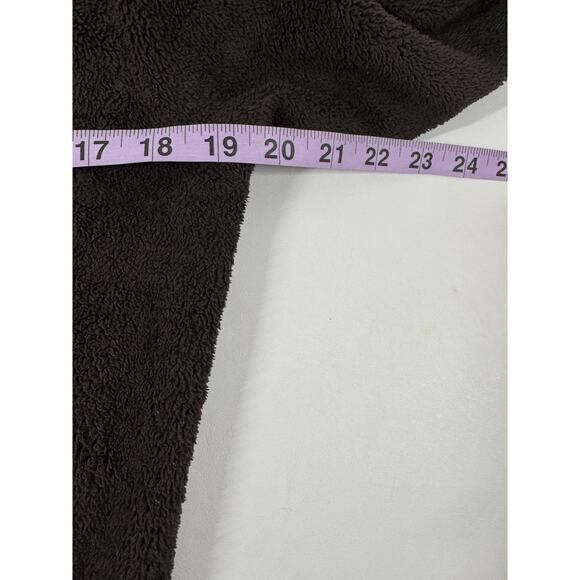 TNF The North Face Osito Brown Womens M Mock Neck Fuzzy Teddy Fleece Jacket - Picture 6 of 8